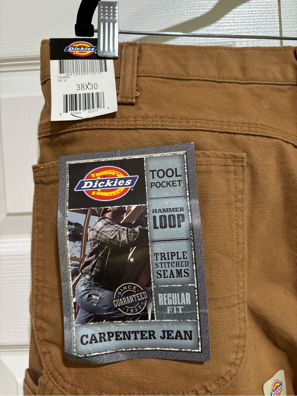 Dickies FLEX Regular Fit Duck Carpenter Pants Size 38/30